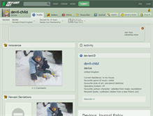 Tablet Screenshot of devil-child.deviantart.com