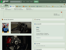 Tablet Screenshot of dhky.deviantart.com