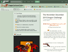 Tablet Screenshot of dragoncartoonclub.deviantart.com