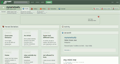 Desktop Screenshot of mynameissally.deviantart.com