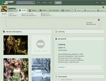 Tablet Screenshot of leanny.deviantart.com