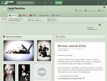 Tablet Screenshot of candytalentine.deviantart.com