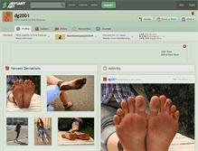 Tablet Screenshot of dg2001.deviantart.com
