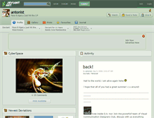 Tablet Screenshot of antonist.deviantart.com