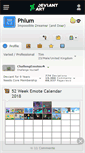 Mobile Screenshot of phlum.deviantart.com