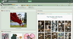 Desktop Screenshot of evil-is-relative.deviantart.com