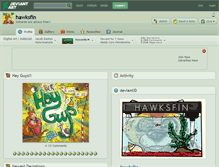 Tablet Screenshot of hawksfin.deviantart.com