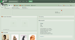 Desktop Screenshot of lilex.deviantart.com