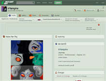 Tablet Screenshot of irvampire.deviantart.com