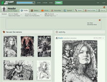 Tablet Screenshot of meador.deviantart.com