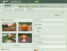 Tablet Screenshot of mofotoo.deviantart.com