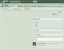 Tablet Screenshot of lhuz.deviantart.com