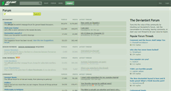 Desktop Screenshot of forum.deviantart.com