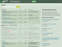 Tablet Screenshot of forum.deviantart.com