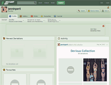 Tablet Screenshot of jenninperil.deviantart.com