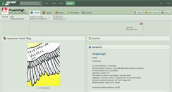 Desktop Screenshot of freakinhigh.deviantart.com