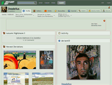 Tablet Screenshot of deadelius.deviantart.com