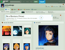 Tablet Screenshot of animusdesign.deviantart.com