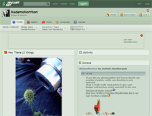 Tablet Screenshot of madamemorrison.deviantart.com