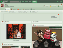 Tablet Screenshot of clute.deviantart.com