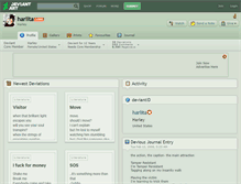 Tablet Screenshot of harlita.deviantart.com