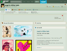 Tablet Screenshot of angel-in-white-satin.deviantart.com