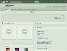 Tablet Screenshot of craigwalters.deviantart.com