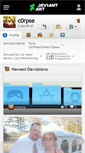 Mobile Screenshot of c0rpse.deviantart.com