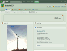 Tablet Screenshot of destinitygfx.deviantart.com