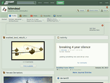 Tablet Screenshot of fallendead.deviantart.com