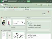 Tablet Screenshot of fangirls.deviantart.com