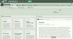 Desktop Screenshot of demonic06.deviantart.com