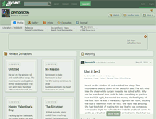 Tablet Screenshot of demonic06.deviantart.com