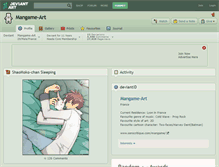Tablet Screenshot of mangame-art.deviantart.com