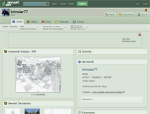 Tablet Screenshot of krimstar77.deviantart.com