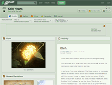 Tablet Screenshot of kelw-hearts.deviantart.com