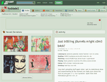 Tablet Screenshot of foxblade2.deviantart.com