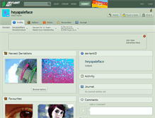 Tablet Screenshot of heyapaleface.deviantart.com