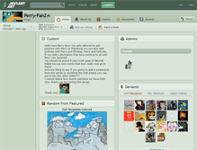 Tablet Screenshot of perry-fanz.deviantart.com