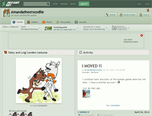 Tablet Screenshot of amandathecrocodile.deviantart.com