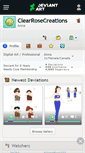 Mobile Screenshot of clearrosecreations.deviantart.com