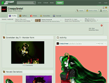 Tablet Screenshot of creepygretel.deviantart.com