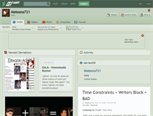 Tablet Screenshot of meteora731.deviantart.com