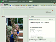 Tablet Screenshot of ladynyk.deviantart.com