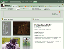 Tablet Screenshot of ignartus.deviantart.com