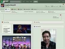 Tablet Screenshot of creativewave85.deviantart.com