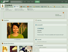 Tablet Screenshot of cyworld.deviantart.com