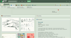 Desktop Screenshot of kitsunesk.deviantart.com