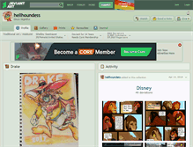 Tablet Screenshot of hellhoundess.deviantart.com