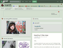 Tablet Screenshot of lazygiraffe.deviantart.com